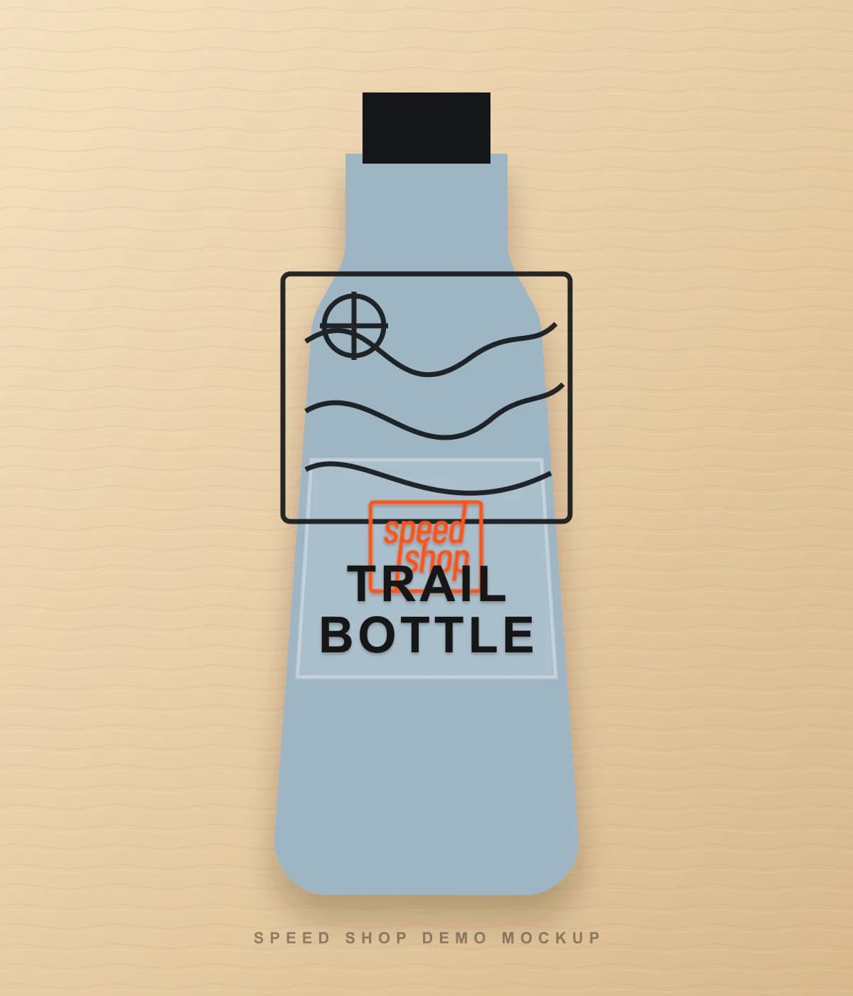 Mockup Speed Shop de garrafa Trail Bottle