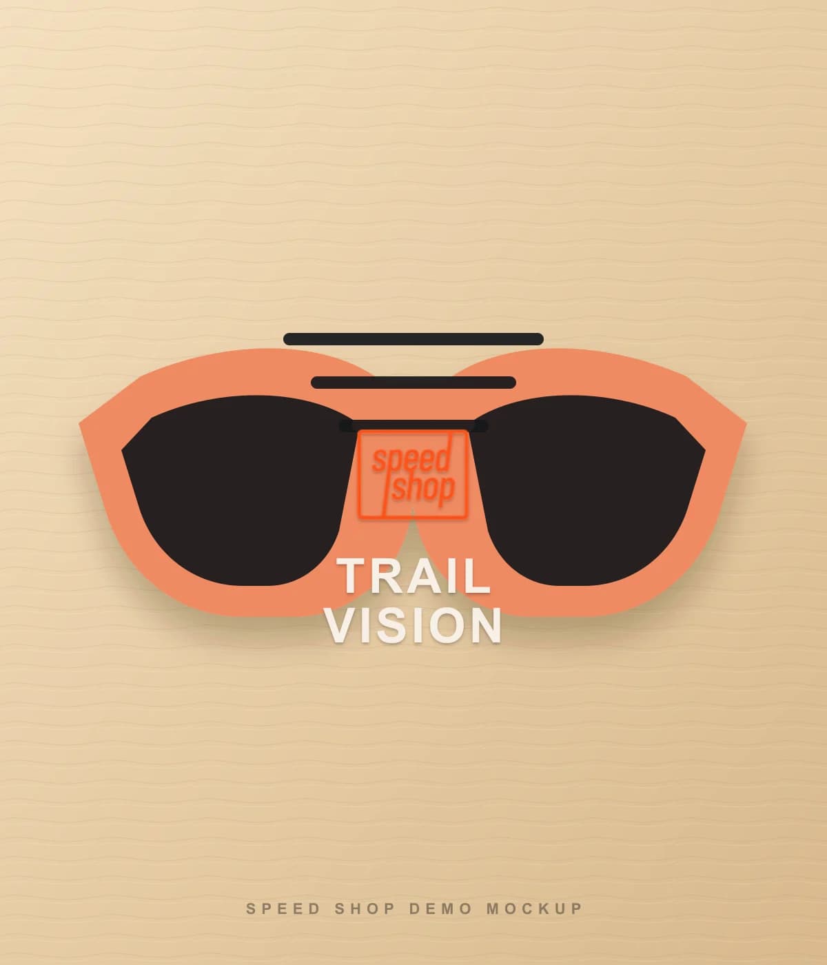 Mockup Speed Shop de oculos Trail Vision